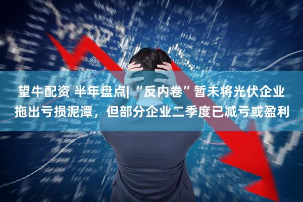 望牛配资 半年盘点| “反内卷”暂未将光伏企业拖出亏损泥潭，但部分企业二季度已减亏或盈利
